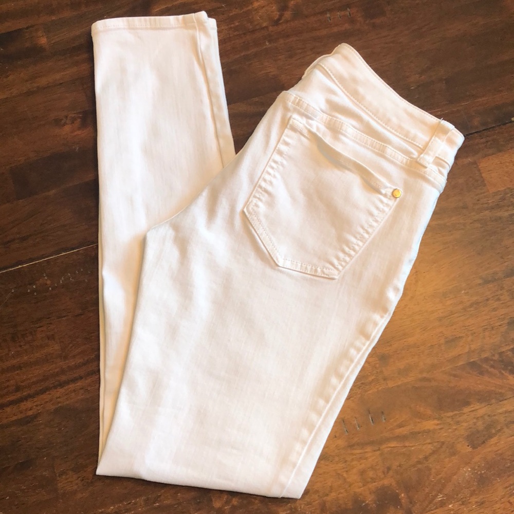 Two by Vince Camuto Women's White Skinny Jeans Solid Casual Denim Size 6